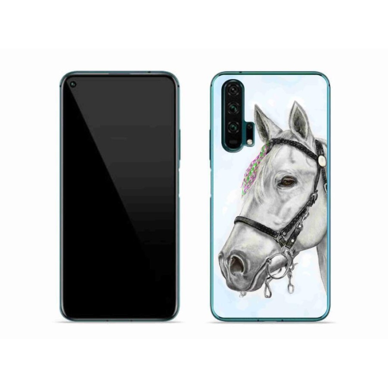 Zselés borítás mmCase a Honor 20 Pro-hoz - fehér ló 1
