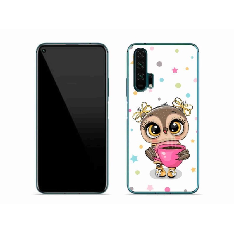 Gél borító mmCase a Honor 20 Pro-hoz - rajzfilm bagoly