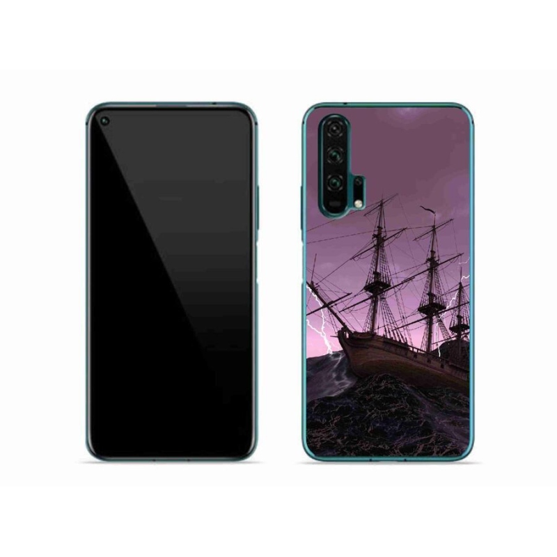 Zselés borítás mmCase a Honor 20 Pro számára - hajó a viharban