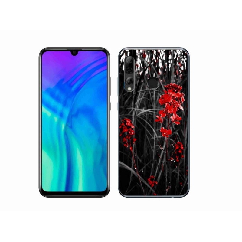 Zselés borítás mmCase a Honor 20e-hez - piros növényhez
