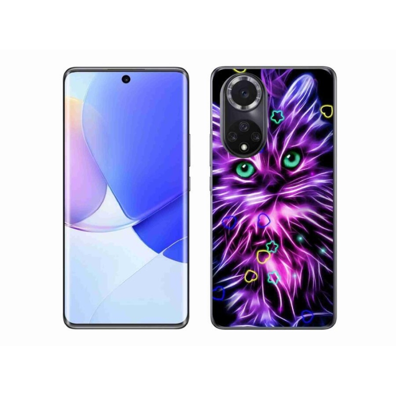 Gélfedél mmCase a Honor 50 - absztrakt macska számára