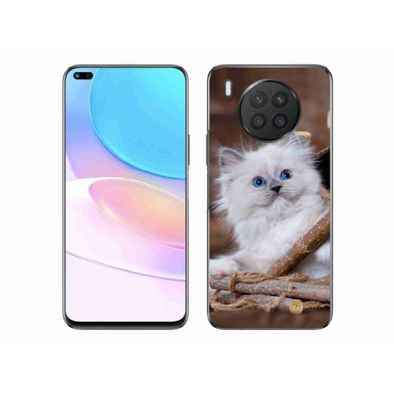 Zselés borítás mmCase a Honor 50 Lite készülékhez - fehér cica