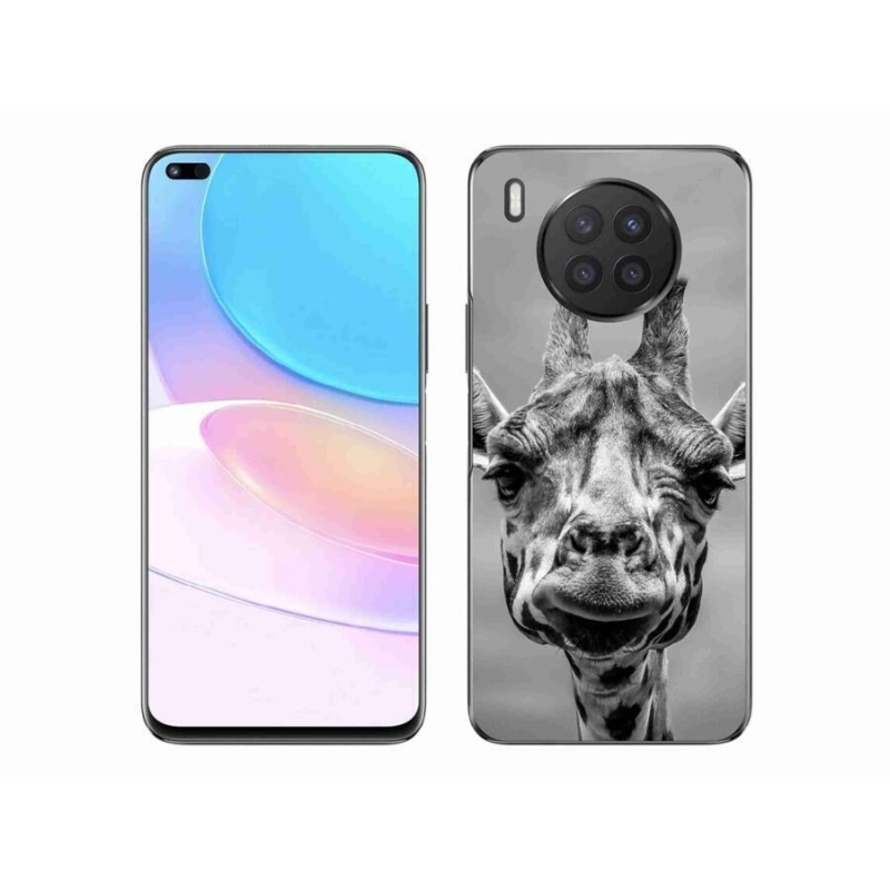Zselés borítás mmCase a Honor 50 Lite készülékhez - fekete-fehér zsiráf
