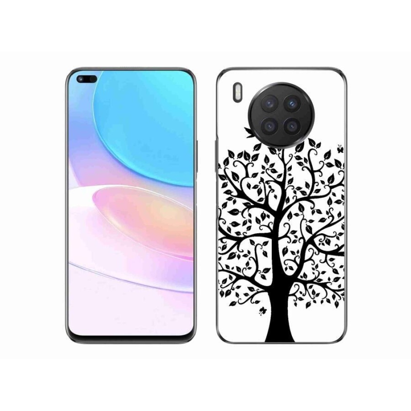 Zselés borítás mmCase a Honor 50 Lite-hoz - fekete-fehér fa