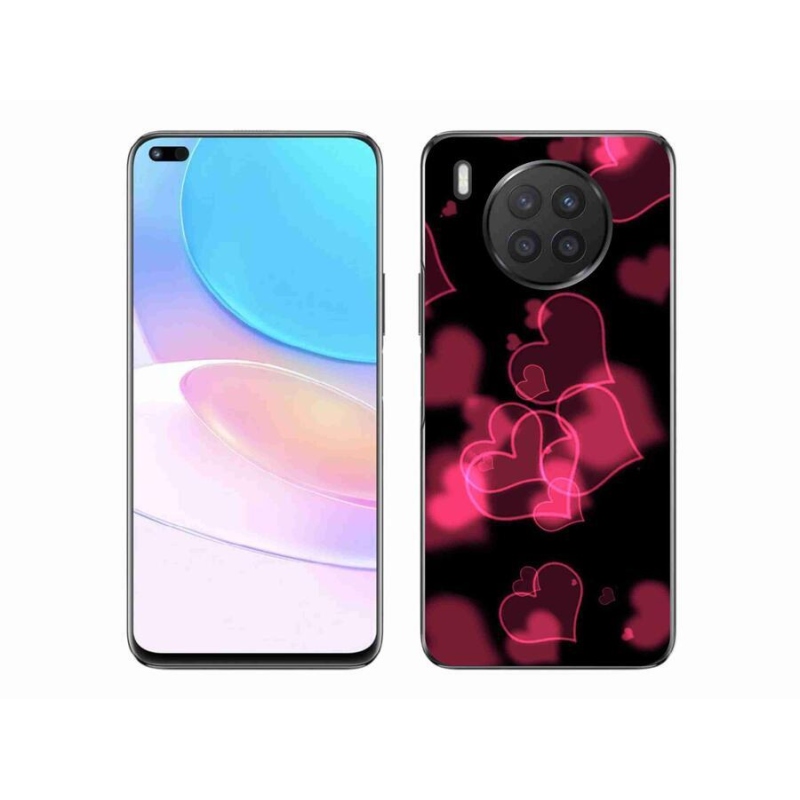 Zselés borítás mmCase a Honor 50 Lite készülékhez - piros szívek