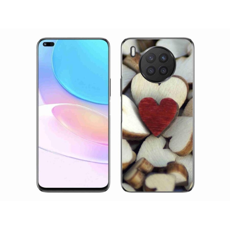 Zselés borítás mmCase a Honor 50 Lite készülékhez - gravírozott piros szív