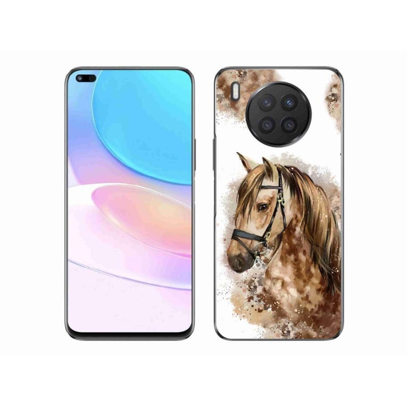 Zselés borító mmCase a Honor 50 Lite készülékhez - barna rajzfilm ló