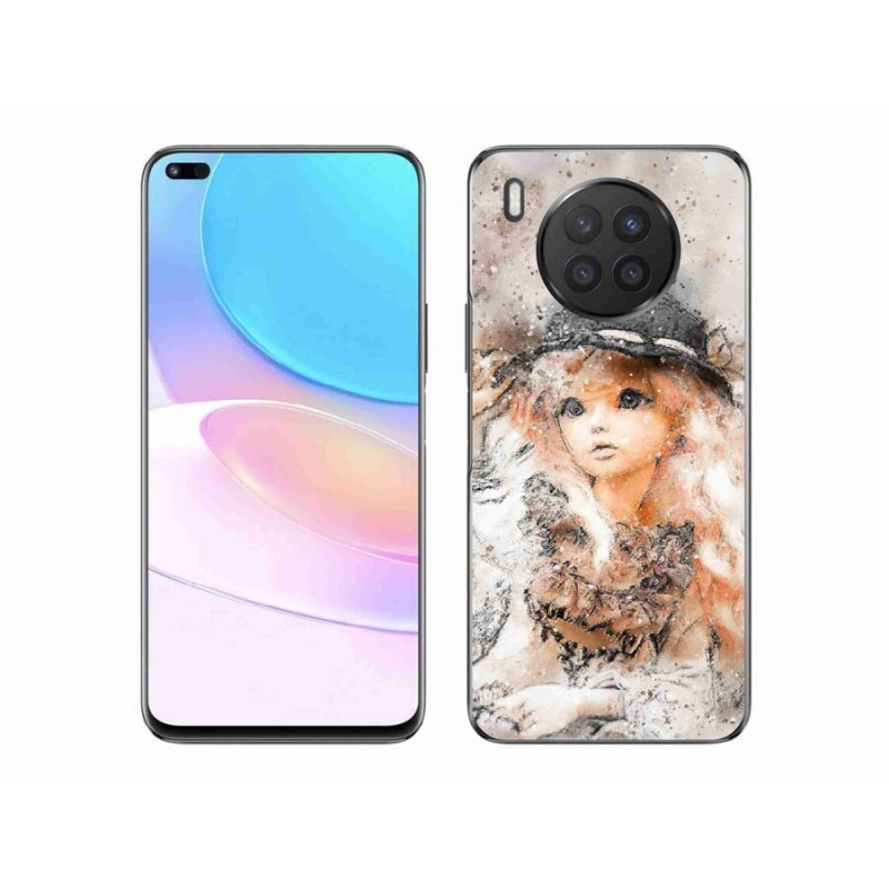 Zselés borítás mmCase a Honor 50 Lite készülékhez - lány kalapban