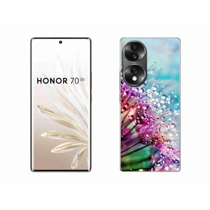 Zselés borító mmCase a Honor 70 készülékhez - színes virágok