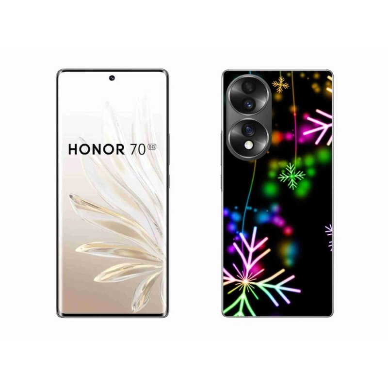 Zselés borítás mmCase a Honor 70-hez - színes pelyhekkel