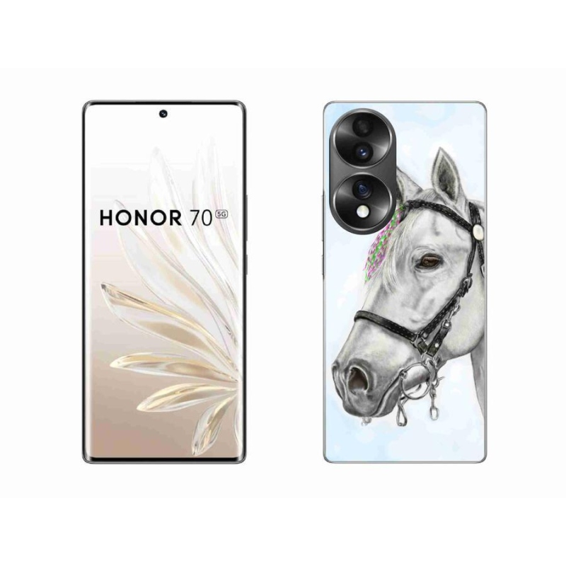 Zselés borítás mmCase a Honor 70-hez - fehér ló 1