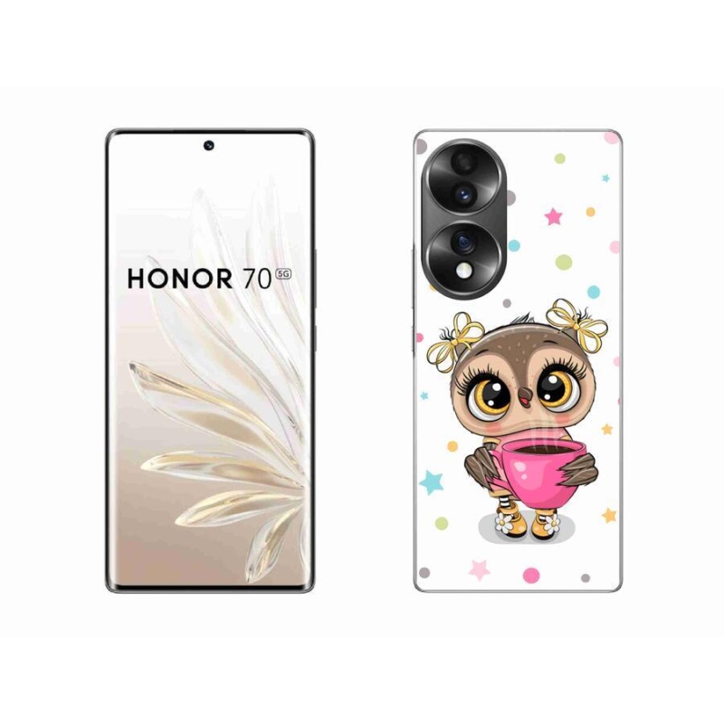 Zselés borító mmCase a Honor 70 készülékhez - rajzfilm bagoly