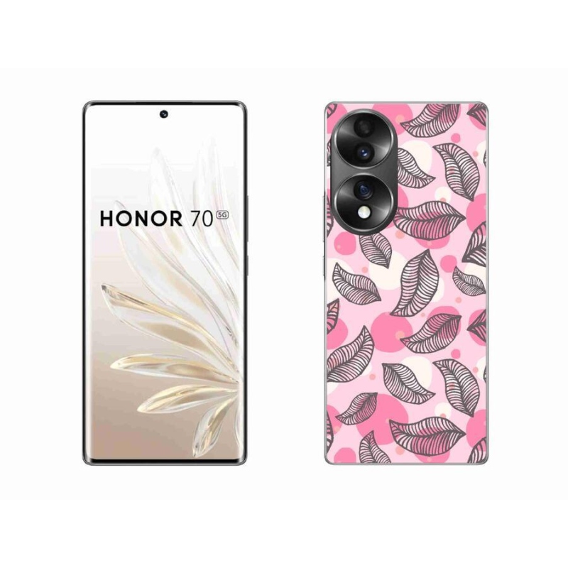 Zselés borító mmCase a Honor 70-hez - rajzfilmes hulló levelek