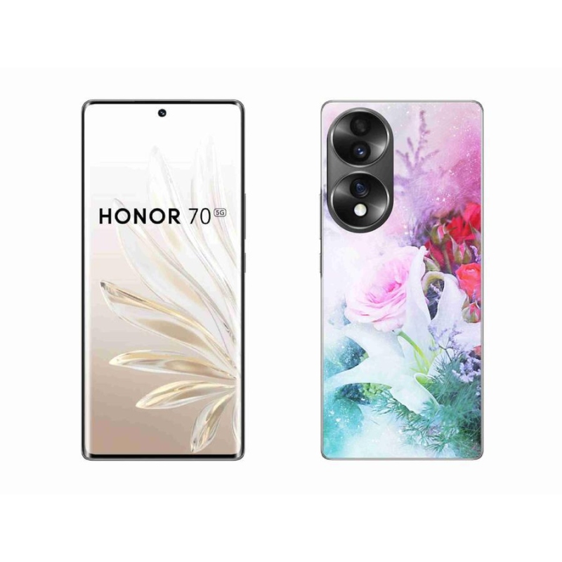 Zselés borítás mmCase a Honor 70-hez - virág 4