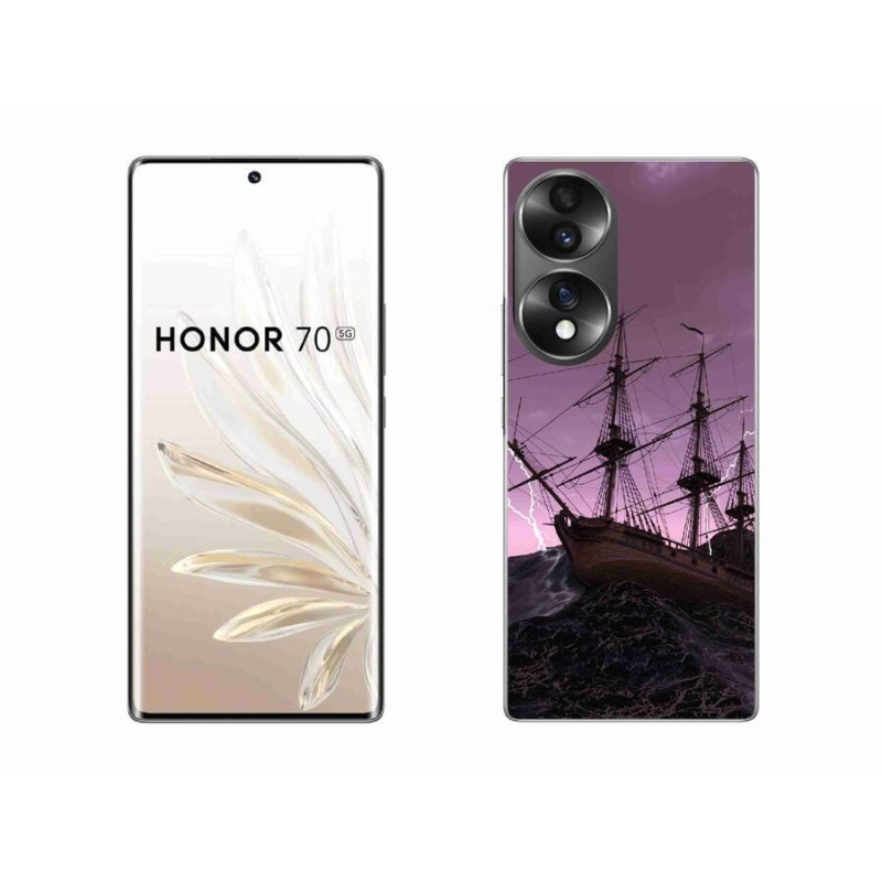 Zselés borítás mmCase a Honor 70-hez - hajó a viharban