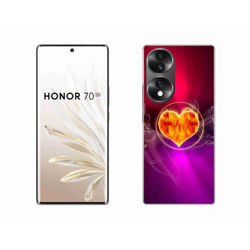 Zselés borítás mmCase a Honor 70 készülékhez - tüzes szív