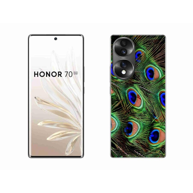 Zselés borítás mmCase a Honor 70 készülékhez - pávatoll