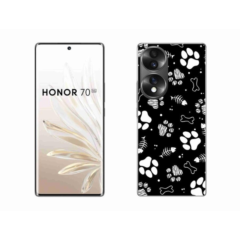 Zselés borítás mmCase a Honor 70 - kutyamancsokhoz