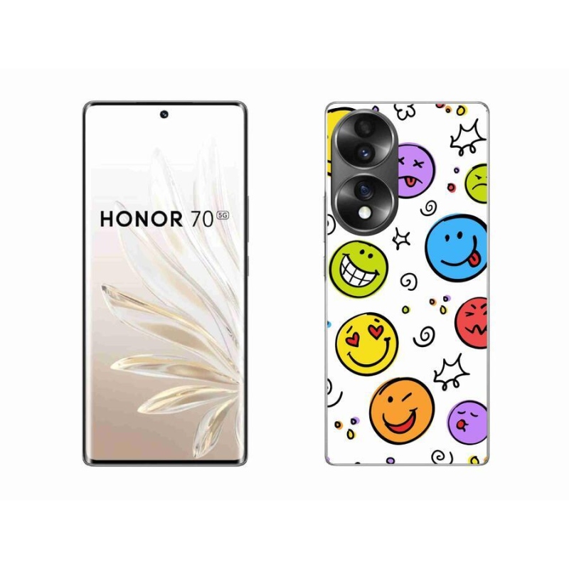 Zselés borítás mmCase a Honor 70 készülékhez - smiley-k