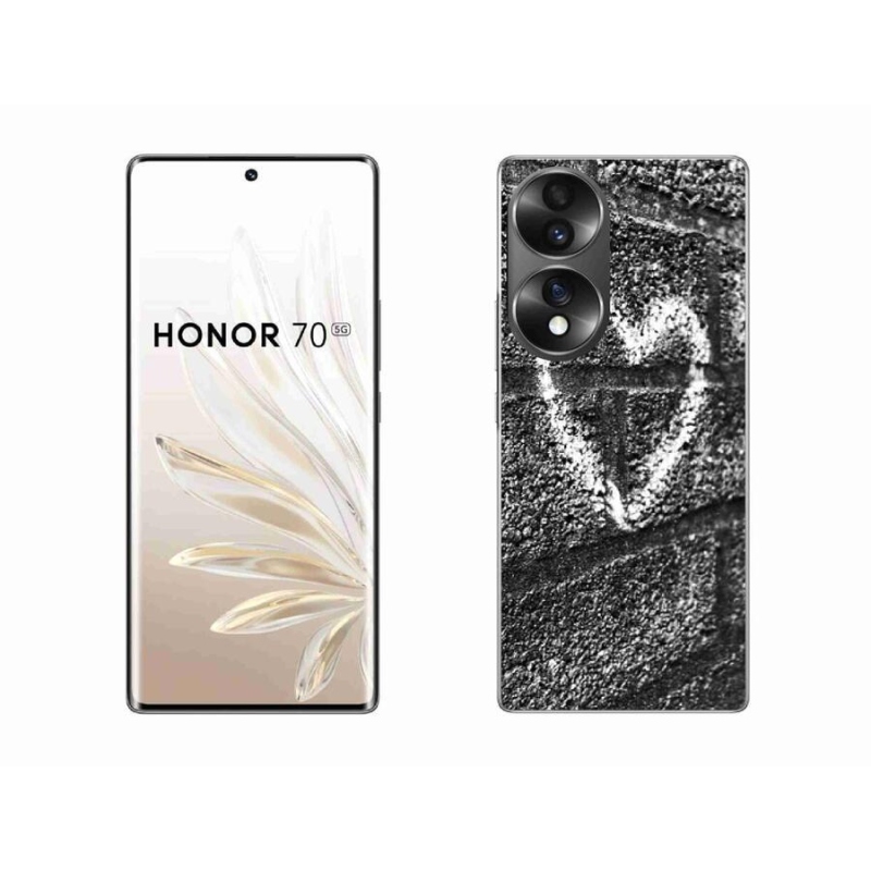 Zselés borítás mmCase a Honor 70-hez - szív a falon