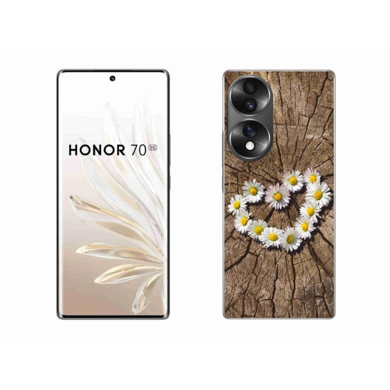 Zselés borító mmCase a Honor 70 készülékhez - Százszorszépek szíve