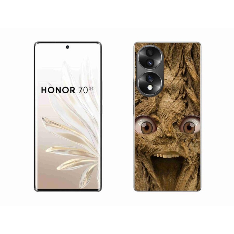 Zselés borító mmCase a Honor 70-hez - boldog fa szemekkel