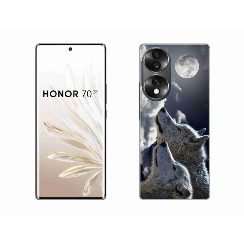 Zselés borítás mmCase a Honor 70 - farkasok számára