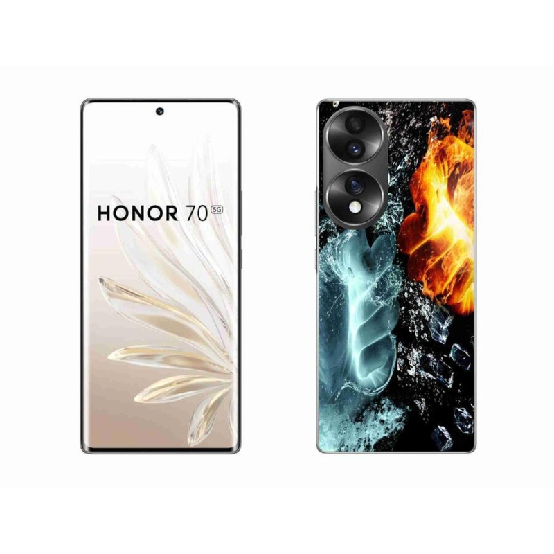 Zselés borítás mmCase Honor 70 - víz és tűz számára