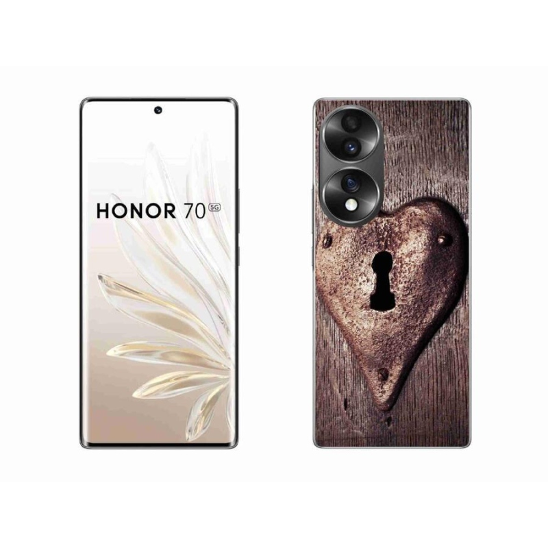 Zselés borítás mmCase a Honor 70 készülékhez - szív alakú lakat