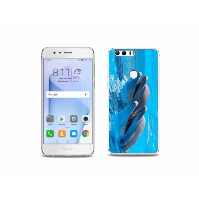 Zselés borítás mmCase a Honor 8-hoz - delfinek