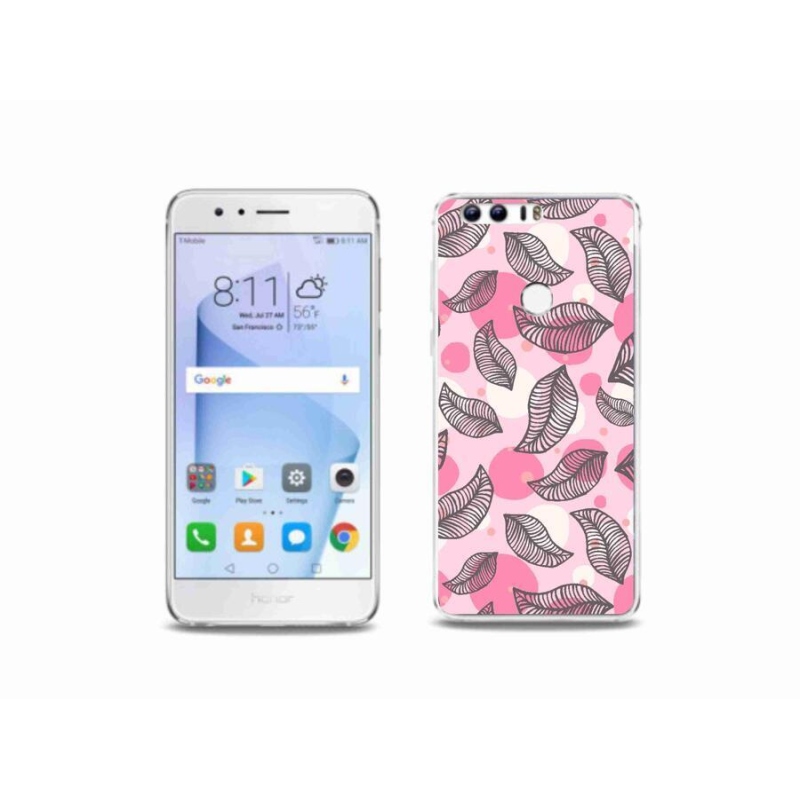 Gél borító mmCase a Honor 8-hoz - rajzfilmes hulló levelek
