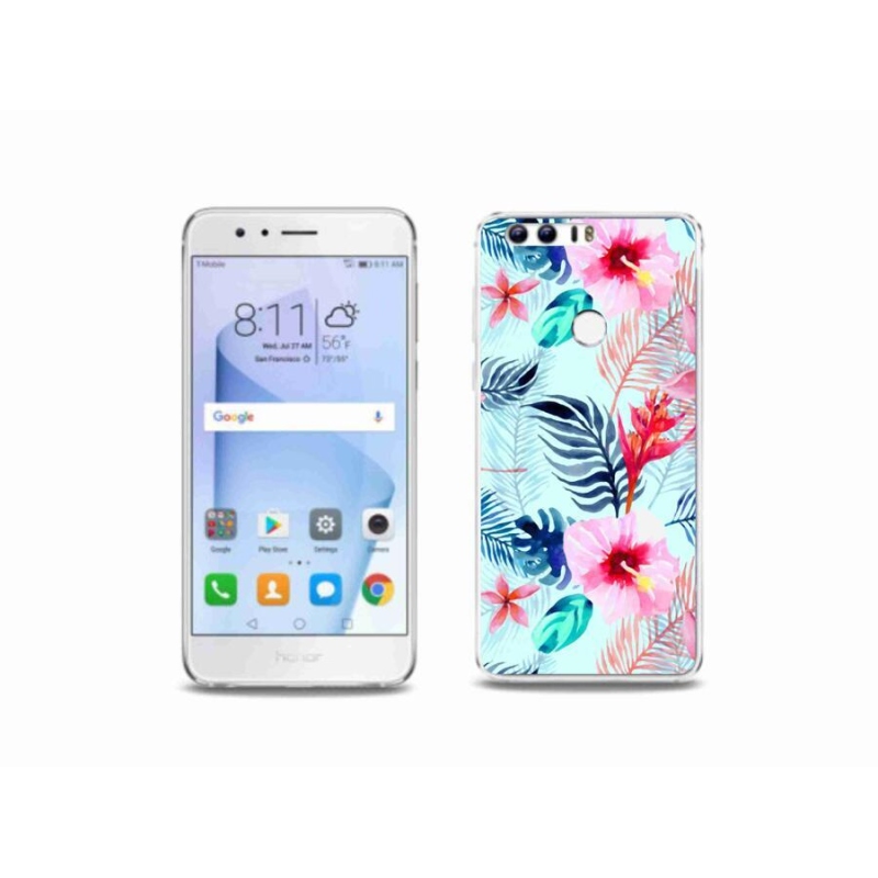 Zselés borítás mmCase a Honor 8-hoz - virágok