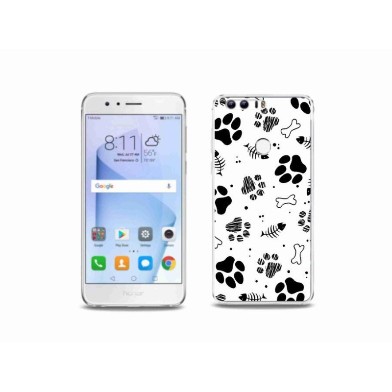 Zselés borítás mmCase a Honor 8-hoz - kutyamancsok 1