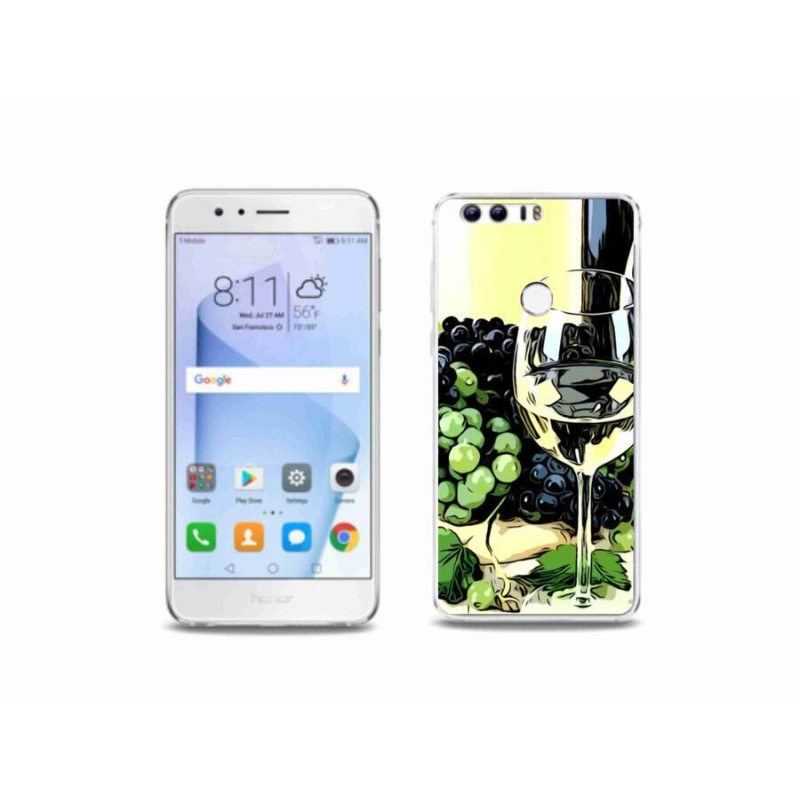 Zselés borítás mmCase a Honor 8-hoz - pohár bor