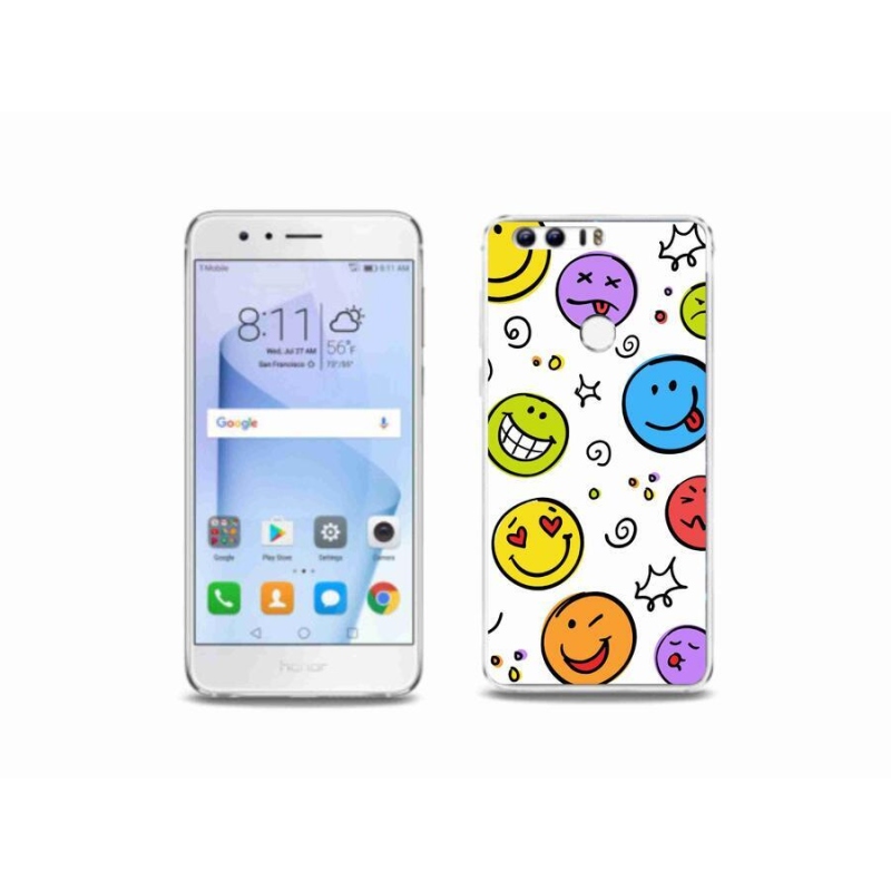Zselés borítás mmCase a Honor 8-hoz - smiley-k