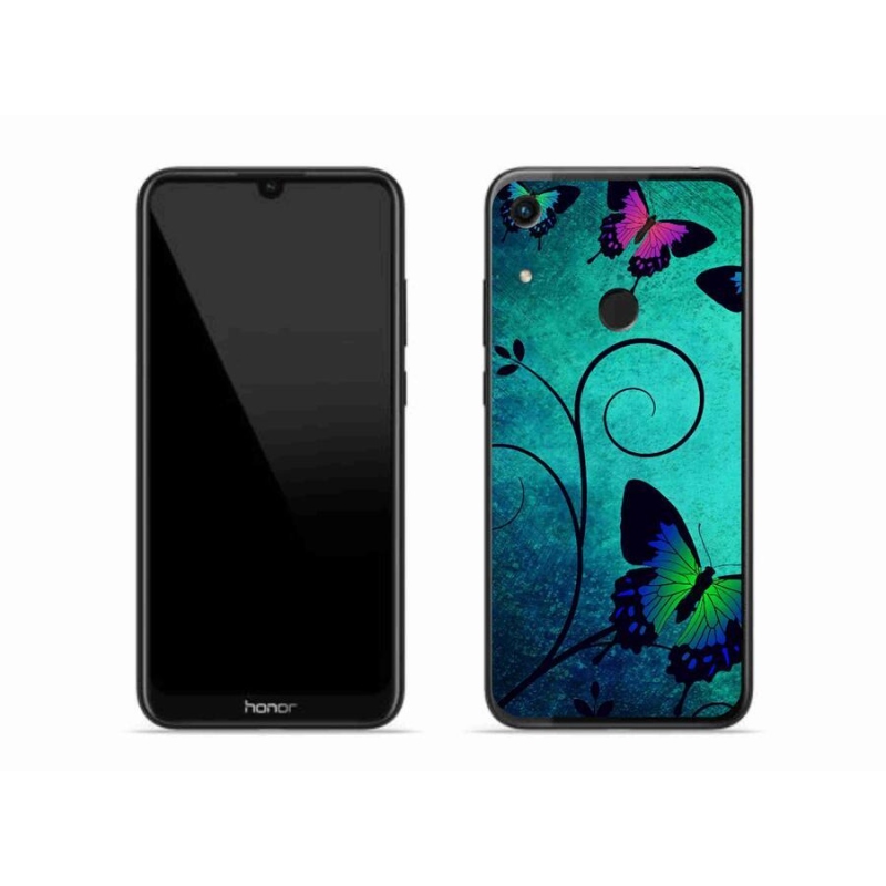 Gél borítás mmCase a Honor 8A számára - színes pillangók