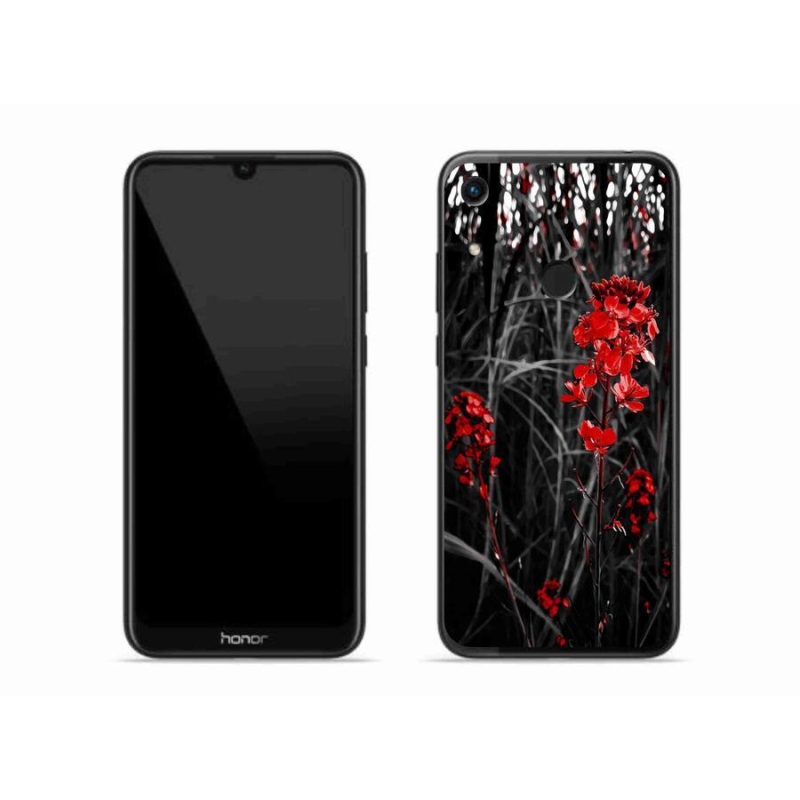 Zselés borítás mmCase a Honor 8A-hoz - piros növényhez