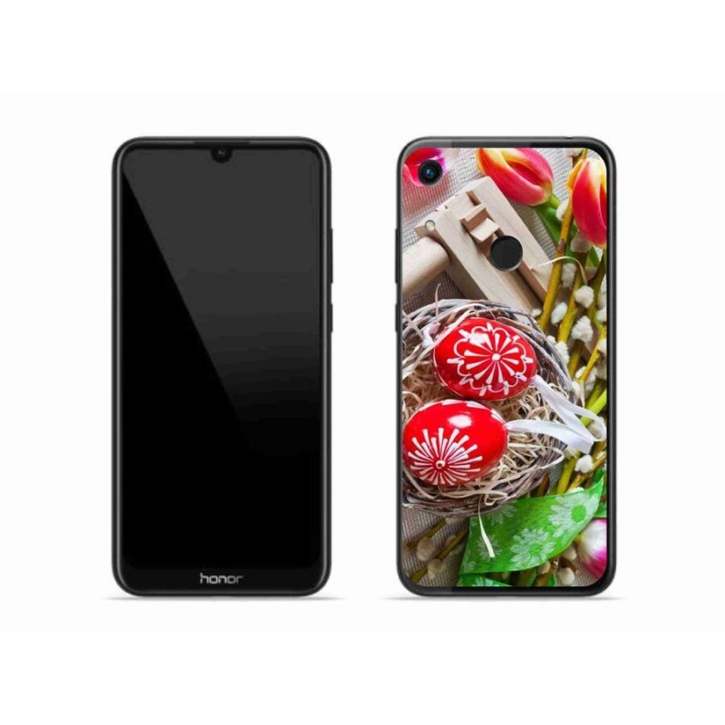 Zselés borítás mmCase a Honor 8A számára - húsvéti tojás