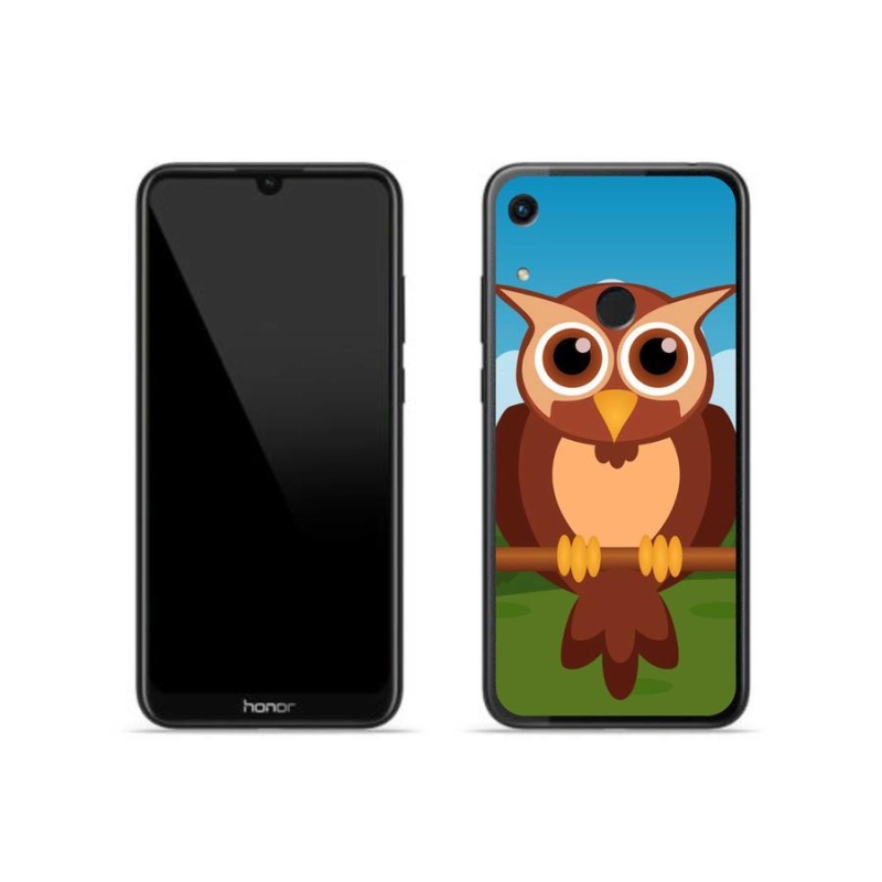 Gél borítás mmCase a Honor 8A számára - rajzfilm bagoly