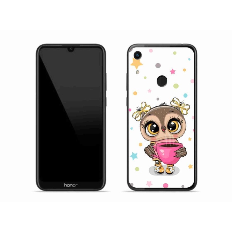 Gél borítás mmCase a Honor 8A számára - rajzfilm bagoly
