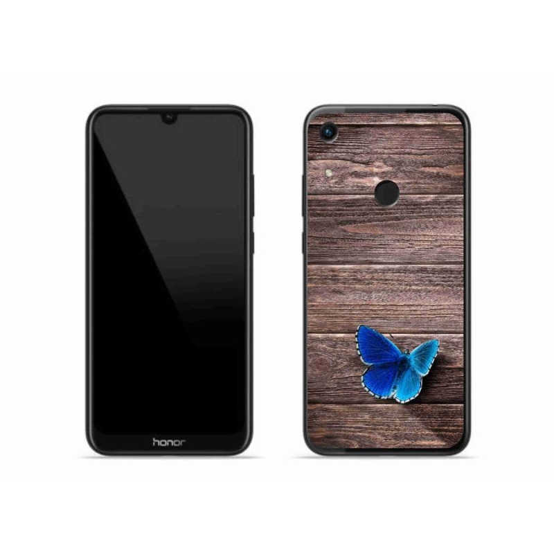 Zselés borítás mmCase a Honor 8A-hoz - kék pillangó 1
