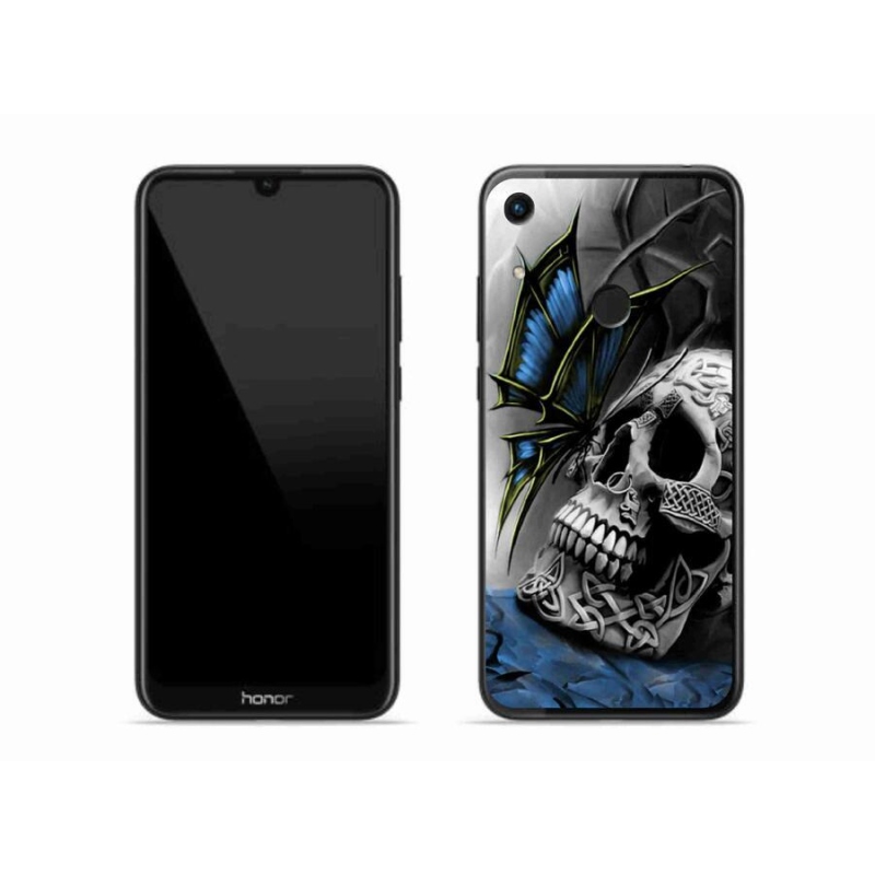 Zselés borítás mmCase a Honor 8A számára - pillangó és koponya