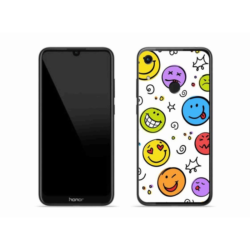 Gél borítás mmCase a Honor 8A számára - smiley-k