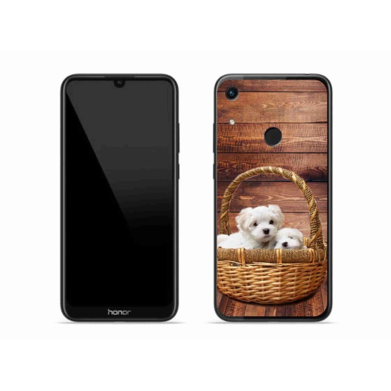 Zselés borítás mmCase a Honor 8A számára - kölyökkutyák