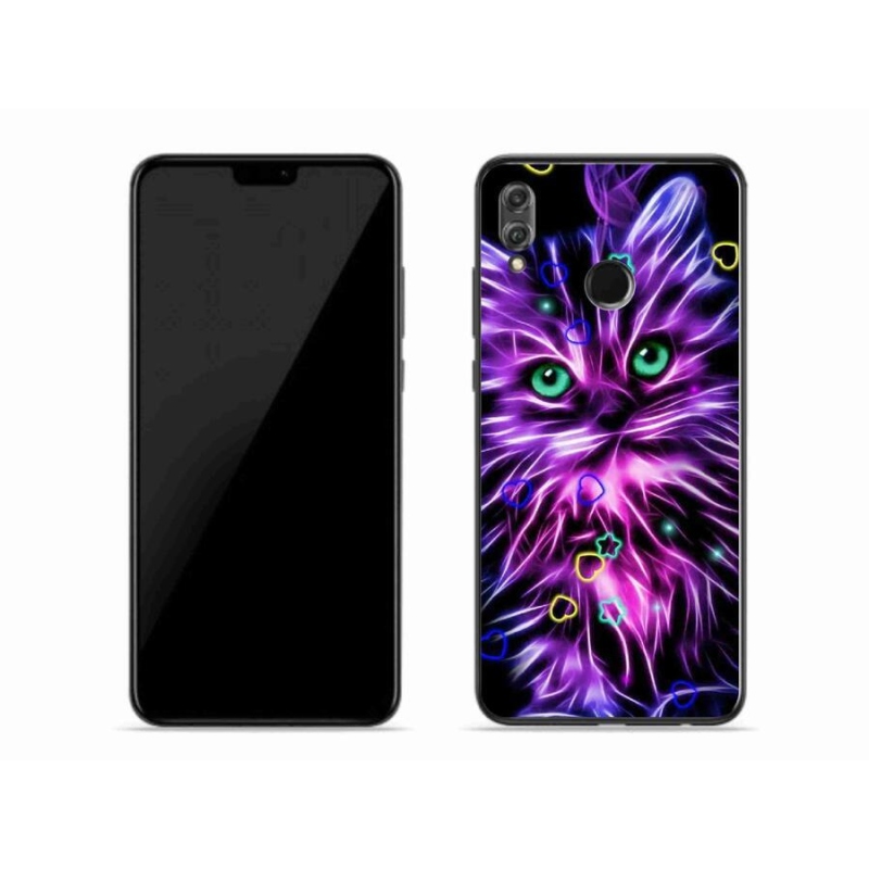 Zselés borító mmCase a Honor 8X készülékhez - absztrakt macska