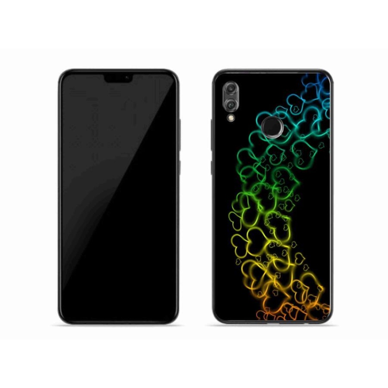 Zselés borítás mmCase a Honor 8X készülékhez - színes szívek