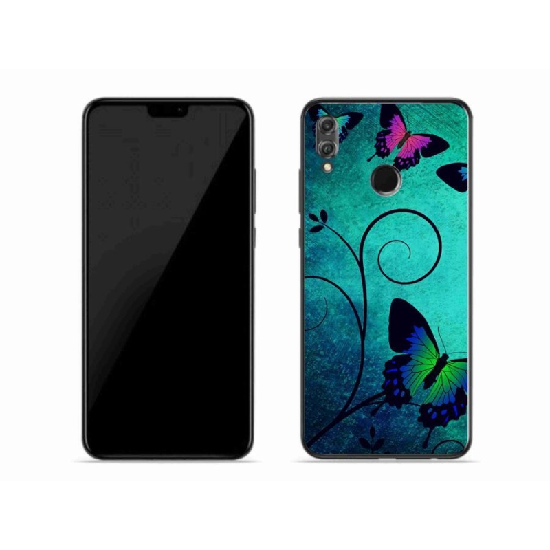 Gél borító mmCase a Honor 8X-hez - színes pillangók