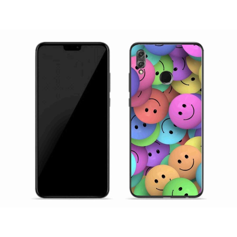 Gél borító mmCase a Honor 8X készülékhez - színes smiley-k
