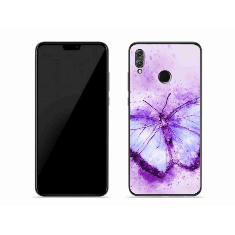 Zselés borítás mmCase a Honor 8X-hez - lila pillangó
