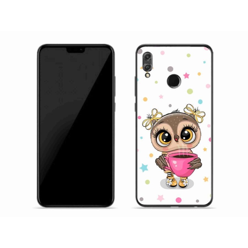 Gél borító mmCase a Honor 8X készülékhez - rajzfilm bagoly